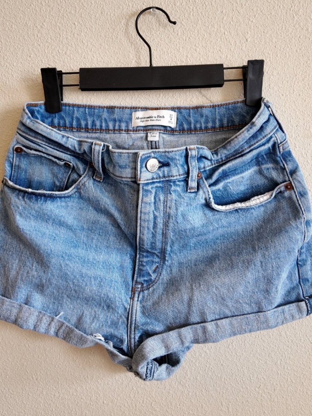 Abercrombie & fitch high rise mom shorts size 4